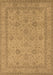 Machine Washable Oriental Brown Traditional Rug, wshurb930brn