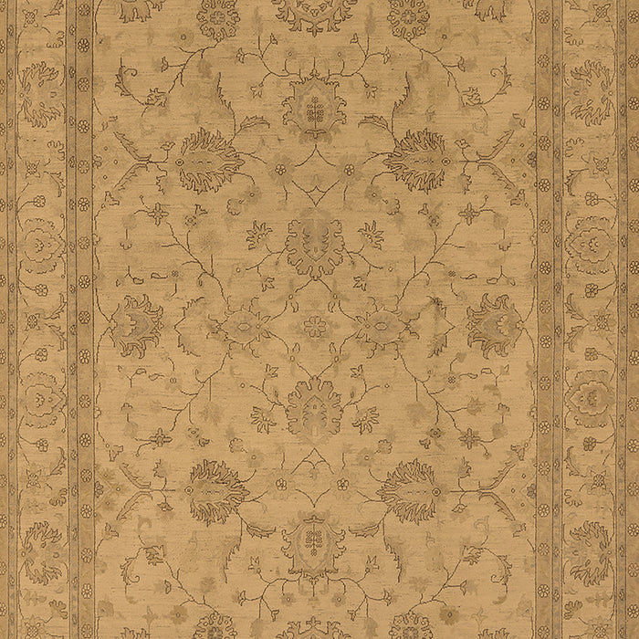 Machine Washable Oriental Brown Traditional Rug, wshurb930brn