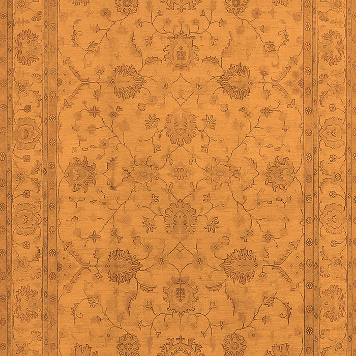 Machine Washable Oriental Orange Traditional Area Rugs, wshurb930org