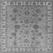 Square Machine Washable Oriental Gray Industrial Rug, wshurb931gry