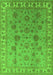 Machine Washable Oriental Green Industrial Area Rugs, wshurb931grn