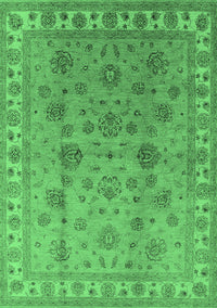 Oriental Emerald Green Industrial Rug, urb931emgrn