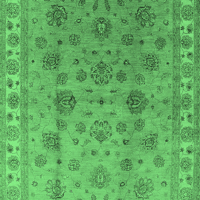 Oriental Emerald Green Industrial Rug, urb931emgrn