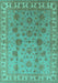 Oriental Turquoise Industrial Rug, urb931turq