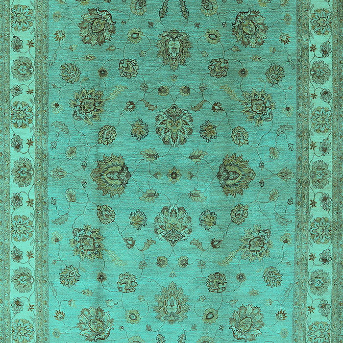Oriental Turquoise Industrial Rug, urb931turq