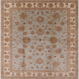 Square Machine Washable Industrial Modern Gold Brown Rug, wshurb931