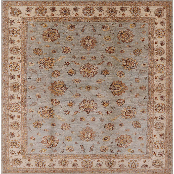 Square Machine Washable Industrial Modern Gold Brown Rug, wshurb931