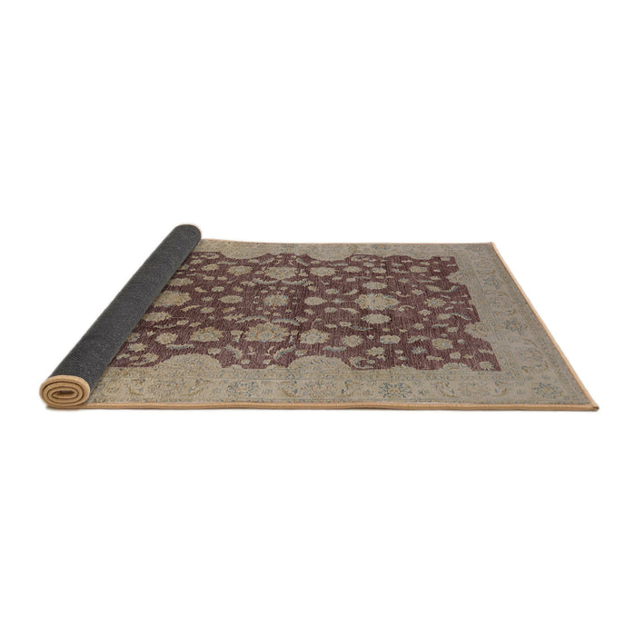 Sideview of Mid-Century Modern Chestnut Brown Oriental Rug, urb932