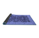 Sideview of Oriental Blue Industrial Rug, urb932blu