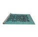 Sideview of Machine Washable Oriental Light Blue Industrial Rug, wshurb932lblu