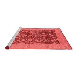 Industrial Red Washable Rugs