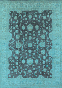 Oriental Light Blue Industrial Rug, urb932lblu