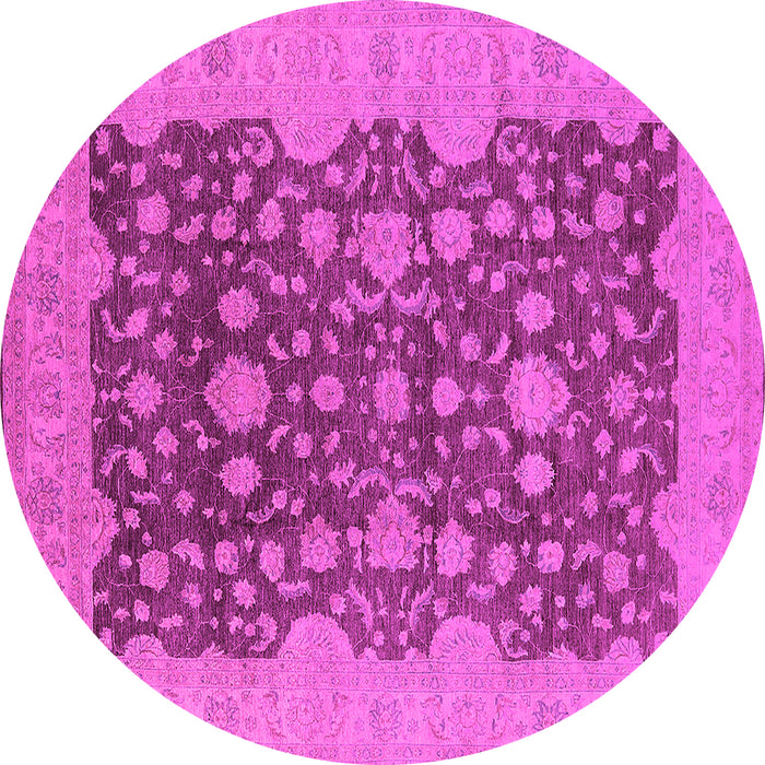 Round Oriental Pink Industrial Rug, urb932pnk