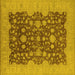 Square Oriental Yellow Industrial Rug, urb932yw