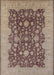 Mid-Century Modern Chestnut Brown Oriental Rug, urb932