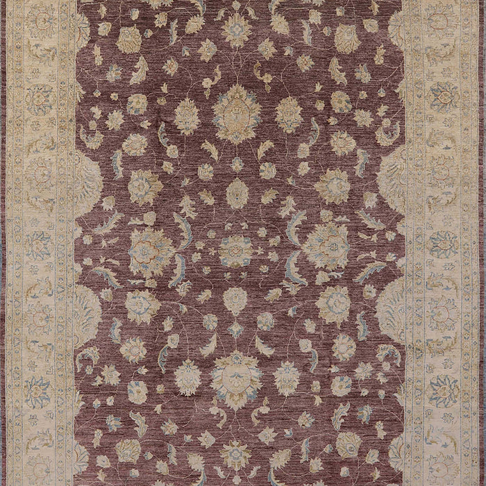 Mid-Century Modern Chestnut Brown Oriental Rug, urb932