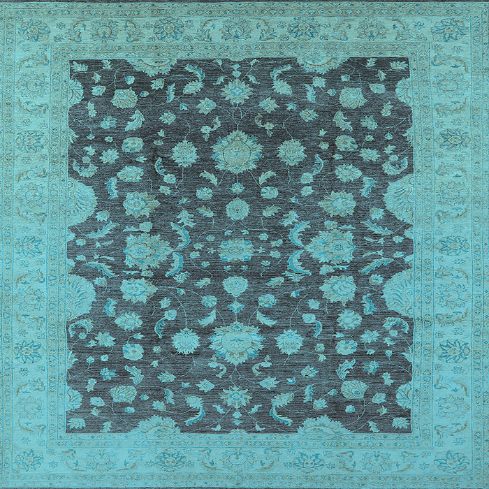 Square Oriental Light Blue Industrial Rug, urb932lblu