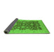 Sideview of Oriental Green Industrial Rug, urb932grn