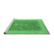 Sideview of Machine Washable Oriental Emerald Green Industrial Area Rugs, wshurb933emgrn