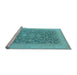 Sideview of Machine Washable Oriental Light Blue Industrial Rug, wshurb933lblu