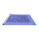 Sideview of Machine Washable Oriental Blue Industrial Rug, wshurb933blu