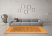 Machine Washable Oriental Orange Industrial Area Rugs in a Living Room, wshurb933org