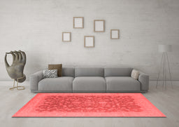 Industrial Red Washable Rugs