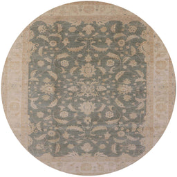 Round Machine Washable Industrial Modern Dark Almond Brown Rug, wshurb933