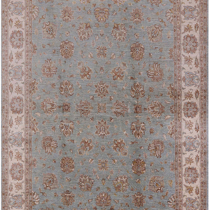 Mid-Century Modern Dark Almond Brown Oriental Rug, urb934