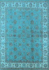 Oriental Light Blue Industrial Rug, urb934lblu