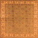 Square Oriental Orange Industrial Rug, urb934org