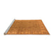 Sideview of Machine Washable Oriental Orange Industrial Area Rugs, wshurb934org