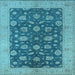 Square Oriental Light Blue Industrial Rug, urb935lblu