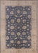 Mid-Century Modern Gray Oriental Rug, urb935