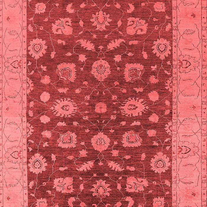 Machine Washable Oriental Red Industrial Rug, wshurb935red