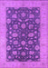 Machine Washable Oriental Purple Industrial Area Rugs, wshurb935pur