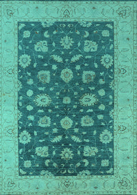 Oriental Turquoise Industrial Rug, urb935turq