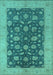 Oriental Turquoise Industrial Rug, urb935turq