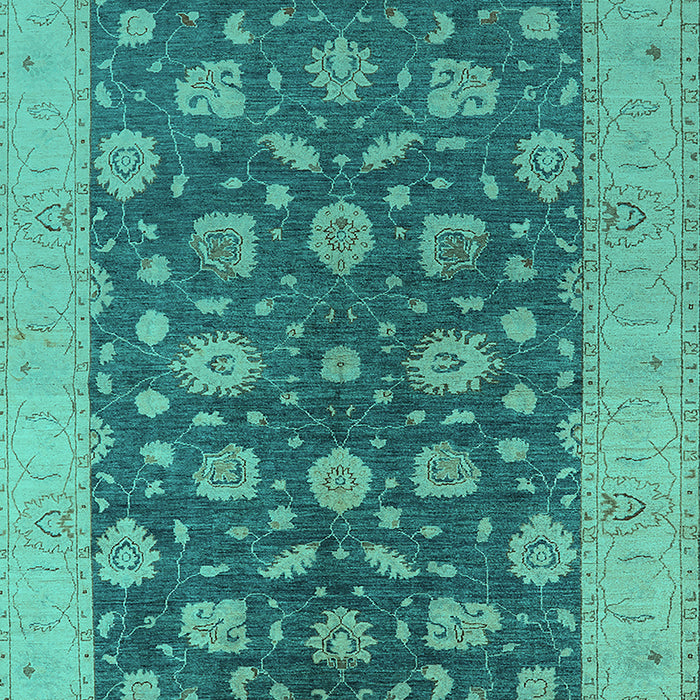 Oriental Turquoise Industrial Rug, urb935turq