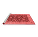 Industrial Red Washable Rugs