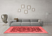 Industrial Red Washable Rugs