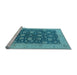 Sideview of Machine Washable Oriental Light Blue Industrial Rug, wshurb935lblu