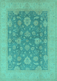 Oriental Turquoise Industrial Rug, urb936turq