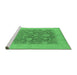 Sideview of Machine Washable Oriental Emerald Green Industrial Area Rugs, wshurb936emgrn