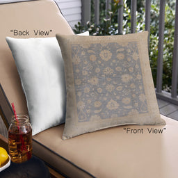 Front View of Mid-Century Modern Urban Square Rose Dust Purple Throw Pillow, 18 inch by 18 inch, pwurb936