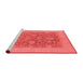 Industrial Red Washable Rugs