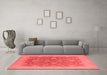 Industrial Red Washable Rugs