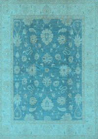 Oriental Light Blue Industrial Rug, urb936lblu