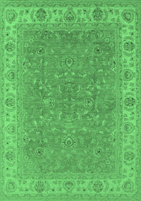 Oriental Emerald Green Industrial Rug, urb937emgrn