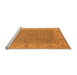 Sideview of Machine Washable Oriental Orange Industrial Area Rugs, wshurb937org